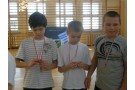 Nagrodzeni z klas IV - Sebastian, Mateusz i Kamil