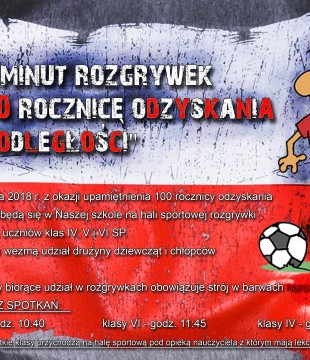 100 minut rozgrywek w 100 rocznicę odzyskania niepodległości (Nowe Iganie)